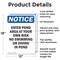 Signmission Enter Pond Area At Your Own Risk, 12 in W x Rectangle, Aluminum OS-2PACK-NS-A-1218-V-12082 - alternate 3